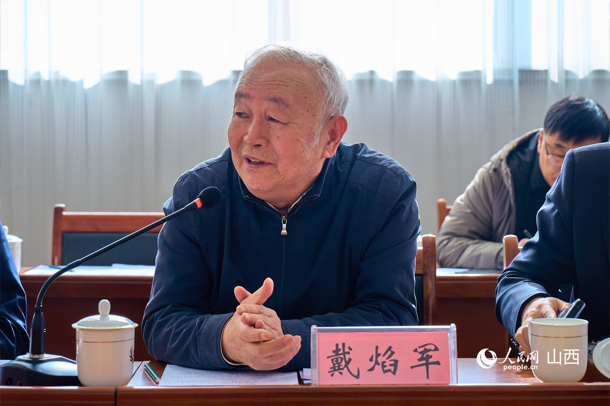 中央黨校（國家行政學(xué)院）黨建教研部原副主任、教授戴焰軍。人民網(wǎng) 張超寧攝